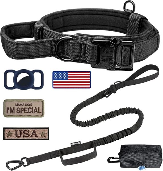 OEBESSA Tactical Dog Collar and Leash Set