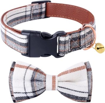 Yizepet Dog Collar with Bow Tie